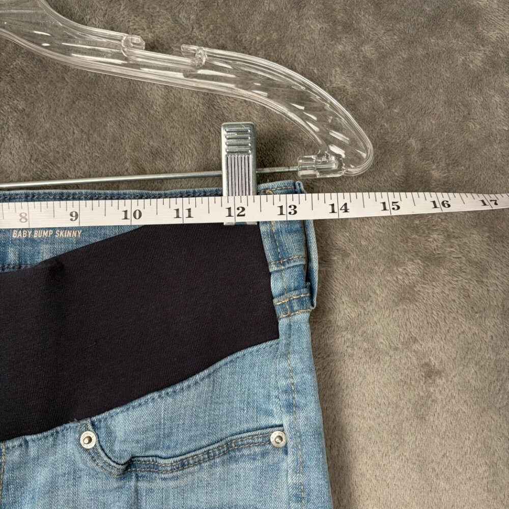 Signature by Levi Strauss Baby Bump Skinny Jeans Women’s XS Light Wash Maternity - Picture 4 of 9
